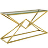 Modway Point 59" Brushed  Metal Stainless Steel Console Table