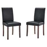 Modway Prosper Faux Leather Dining Side Chair Set of 2