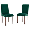Modway Prosper Upholstered Velvet Dining Side Chair Set of 2