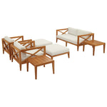 Modway Northlake 7 Piece Outdoor Patio Premium Grade A Teak Wood Set