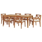 Modway Northlake 7 Piece Outdoor Patio Premium Grade A Teak Wood Set