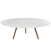 Modway Lippa 47" Round Artificial Marble Coffee Table with Tripod Base