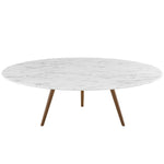 Modway Lippa 47" Round Artificial Marble Coffee Table with Tripod Base