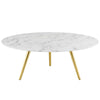 Modway Lippa 40" Round Artificial Marble Coffee Table with Tripod Base