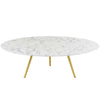 Modway Lippa 47" Round Artificial Marble Coffee Table with Tripod Base