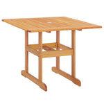 Modway Hatteras 36" Square Outdoor Patio Eucalyptus Wood Dining Table