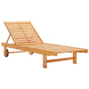 Modway Hatteras Outdoor Patio Eucalyptus Wood Chaise Lounge Chair