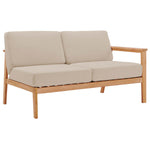 Modway Sedona Outdoor Patio Eucalyptus Wood Left-Facing Loveseat