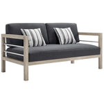 Modway Wiscasset Outdoor Patio Acacia Wood Loveseat