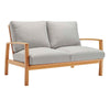 Modway Orlean Outdoor Patio Eucalyptus Wood Loveseat