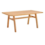 Modway Orlean 57" Outdoor Patio Eucalyptus Wood Dining Table