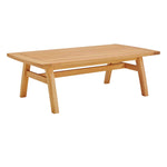 Modway Orlean Outdoor Patio Eucalyptus Wood Coffee Table