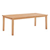 Modway Viewscape 83" Outdoor Patio Ash Wood Dining Table