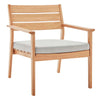 Modway Breton Outdoor Patio Ash Wood Armchair