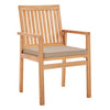 Modway Farmstay Outdoor Patio Teak Wood Dining Armchair