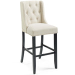 Modway Baronet Tufted Button Upholstered Fabric Bar Stool