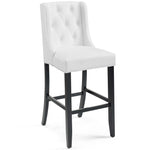Modway Baronet Tufted Button Faux Leather Bar Stool