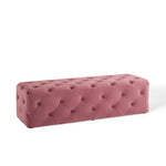 Modway Amour 60" Tufted Button Entryway Performance Velvet Bench