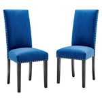 Modway Parcel Performance Velvet Dining Side Chairs - Set of 2