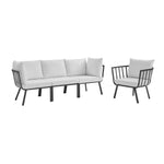 Modway Riverside 4 Piece Outdoor Patio Aluminum Set