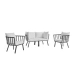 Modway Riverside 4 Piece Outdoor Patio Aluminum Set