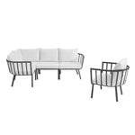 Modway Riverside 5 Piece Outdoor Patio Aluminum Set