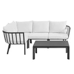 Modway Riverside 5 Piece Outdoor Patio Aluminum Set