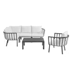 Modway Riverside 6 Piece Outdoor Patio Aluminum Set