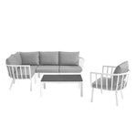 Modway Riverside 6 Piece Outdoor Patio Aluminum Set