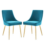 Modway EEI-3808 Viscount Performance Velvet Dining Chairs - Set of 2