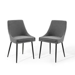 Modway Viscount Upholstered Fabric Dining Chairs - Set of 2