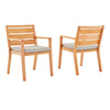 Modway Portsmouth Outdoor Patio Karri Wood Armchair Set of 2