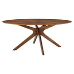 Modway Crossroads 71" Oval Wood Dining Table