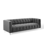 Modway Mesmer Channel Tufted Button Performance Velvet Sofa
