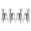 Modway Promenade Bar Side Stool Set of 4