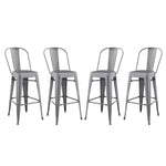 Modway Promenade Bar Side Stool Set of 4