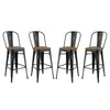 Modway Promenade Bar Stool Set of 4