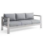 Modway Shore Outdoor Patio Aluminum Sofa