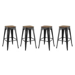 Modway Promenade Bar Stool Set of 4