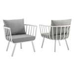 Modway Riverside Outdoor Patio Aluminum Armchair Set of 2