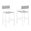 Modway Raleigh Outdoor Patio Aluminum Bar Stool Set of 2