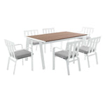 Modway Baxley 7 Piece Outdoor Patio Aluminum Dining Set