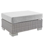 Modway Conway Sunbrella Outdoor Patio Wicker Rattan Ottoman