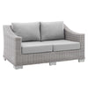 Modway Conway Sunbrella Outdoor Patio Wicker Rattan Loveseat