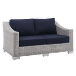 Modway Conway Sunbrella Outdoor Patio Wicker Rattan Loveseat