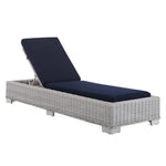 Modway Conway Sunbrella Outdoor Patio Wicker Rattan Chaise Lounge