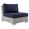 Modway Conway Sunbrella Outdoor Patio Wicker Rattan Armless Chair