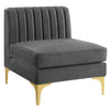 Modway Triumph Channel Tufted Performance Velvet Armless Chair