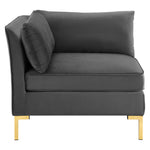 Modway Ardent Performance Velvet Sectional Sofa Corner Chair