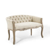 Modway Crown Vintage French Upholstered Settee Loveseat